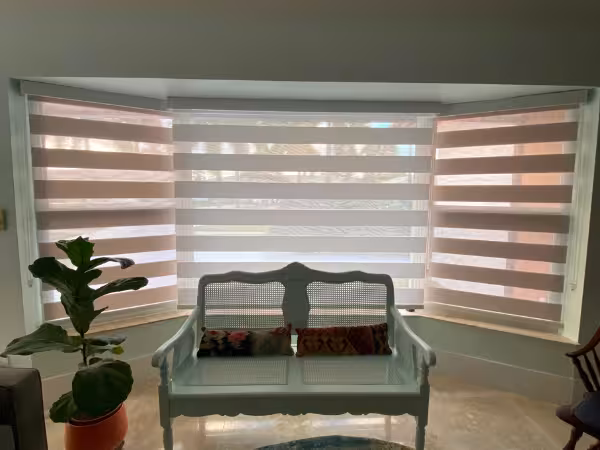 Custom window shades and shutters installed in a Delray Beach, FL home