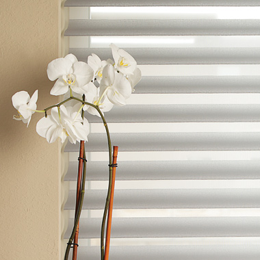 Custom roller shades in a modern South Florida living room