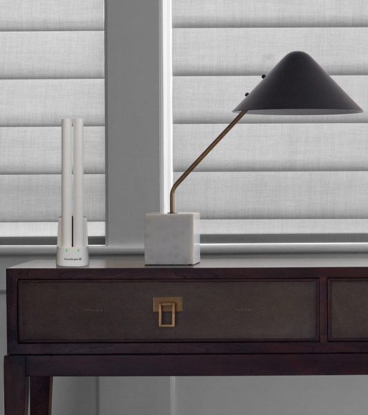Smart home window shades with scheduled automation in Boca Raton